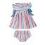 Picture of Miranda Baby Girls Ruffle Dress & Panties Set X 2 - Multi Stripe