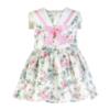 Picture of Miranda Girls Floral Rosette Tulle Headband - White Pink