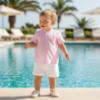 Picture of Miranda Baby Boys Gingham Shirt & Shorts Set X 2 - White Pink