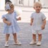 Picture of Miranda Baby Boys Stripe Shirt & Shorts Set X 2 - Blue White