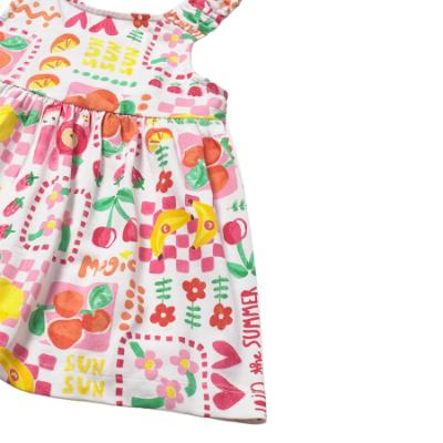 Picture of Mayoral Toddler Girls Summer Sun Dress & Panties Set X 2 - White Multi