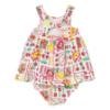 Picture of Mayoral Toddler Girls Summer Sun Dress & Panties Set X 2 - White Multi
