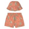 Picture of Mayoral Toddler Boys Summer Hat & Chameleon Print Swim Shorts Set X 2 - Orange Green