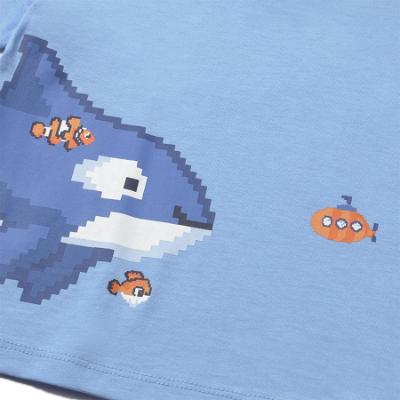 Picture of Mayoral Toddler Boys Summer Fish Print T-Shirt - Blue Multi
