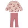 Picture of Mayoral Toddler Girls Summer Cherry Print Sweater & Flared Leggings Set X 2 - Pink