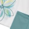 Picture of Mayoral Girls Summer Tunic & Legging Set X 2 - Cream Green