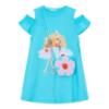 Picture of Mayoral Girls Summer Dress & Bag Set X 2 - Blue