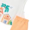 Picture of Mayoral Girls Summer Graphic T-Shirt & Shorts Set X 2 - Apricot