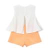 Picture of Mayoral Girls Summer Graphic T-Shirt & Shorts Set X 2 - Apricot