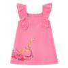 Picture of Mayoral Girls Summer Ruffle Dress With Applique - Pink