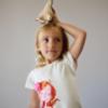 Picture of Mayoral Girls Summer Mermaid Top & Cycling Shorts Set X 2 - Cream Pink