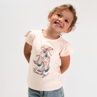 Picture of Mayoral Girls Summer Cowboy Boot Top & Light Denims Set X 2 - Blue Multi