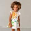 Picture of Mayoral Girls Summer Ruffle Dress With Hummingbird - White Multi