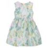 Picture of PRE ORDER Mayoral Girls Summer Dress With Fixed Bow Front - Lake Green