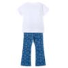 Picture of Mayoral Girls Summer Handbag Top & Flared Heart Legging Set X 2 - White Blue
