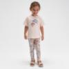 Picture of Mayoral Girls Summer Cowboy Hat Top & Floral Legging Set X 2 - Beige Blue
