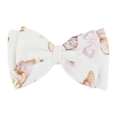 Picture of PRE ORDER Daga Girls Twinkle Flight Fabric Bow Hair Clip X 1 - White Beige