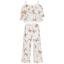 Picture of PRE ORDER Daga Girls Twinkle Flight Ruffle Top & Wide Trousers Set X 2 - White Beige