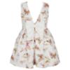 Picture of PRE ORDER Daga Girls Twinkle Flight Print Poplin Dress  With Big Bow - White Beige