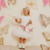 Picture of PRE ORDER Daga Girls Twinkle Flight Iconic A Line Tulle Hem Dress - White Beige