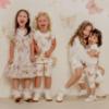 Picture of PRE ORDER Daga Girls Twinkle Flight Iconic A Line Tulle Hem Dress - White Beige