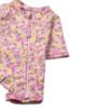 Picture of Mayoral Newborn Girls Floral Ruffle Bottom Swim Suit & Sunhat Set X 2 - Pink Multi