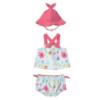 Picture of Mayoral Newborn Girls Bikini & Sunhat Set X 3 - Aqua Multi