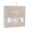 Picture of Mayoral Newborn Baby Unisex Applique Teddy Cotton Blanket - Ivory Beige