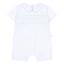 Picture of Deolinda Baby Boys Confetti Smocked Bodice Polka Romper - White Blue