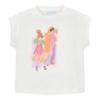 Picture of Mayoral Girls Summer Applique Top & Poplin Shorts Set X 2 - Blossom Pink