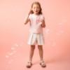 Picture of Caramelo Kids Girls Summer Occasion Bow Top Short Set X 2 - Pink Ivory