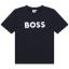 Picture of BOSS Boys Short Sleeve T-Shirt - Navy Blue