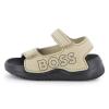 Picture of BOSS Toddler Boys Easy On Double Strap Logo Aqua Slide Sandals - Stone