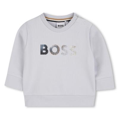 Picture of BOSS Toddler Boys Gradient Logo Sweatshirt - Pale Blue