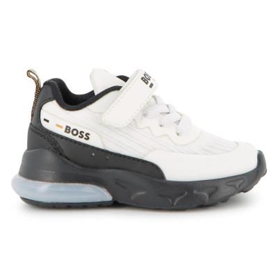 Picture of BOSS Toddler Boys Easy On Sneakers - White Black