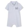 Picture of BOSS Baby Boys Organic Pique Cotton Shortie Romper - Pale Blue