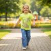 Picture of Billie Blush Girls Sun Kisses Top & Heart Denims Set x 2 -  Lime Fluo Multi