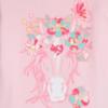 Picture of Billie Blush Girls Pony Top & Diamante Denim Shorts Set x 2 -  Pink Blue Multi
