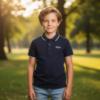 Picture of BOSS Boys Short Sleeve Polo - Navy Blue