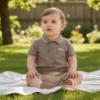 Picture of BOSS Toddler Boys Short Sleeve Polo - Dark Stone