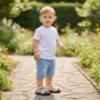 Picture of BOSS Toddler Boys Easy On Double Strap Logo Aqua Slide Sandals - Stone