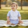 Picture of BOSS Baby Boys Polo & Shorts Gift Box Set X 2  - Pale Blue