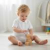 Picture of BOSS Baby Boys Organic Pique Cotton Shortie Romper - White