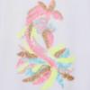 Picture of Billie Blush Girls Short Sleeve Sequin Magical Creature Top - White Multi