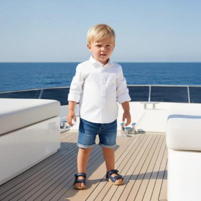 Picture of BOSS Toddler Boys Mini Me Long Sleeve Shirt - White