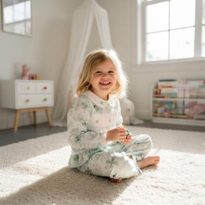 Picture of Beau KiD Girls Smocked Pyjamas Set X 2 - Mint Green