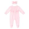 Picture of Caramelo Kids Baby Girls Summer Frill Bodice & Bow Headband Set X 2 - Pink