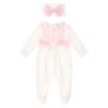 Picture of Caramelo Kids Baby Girls Summer Frill Bodice & Bow Headband Set X 2 - Ivory Pink