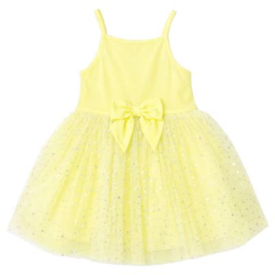 Picture of Caramelo Kids Girls Summer Occasion Strappy Party Dress - Lemon
