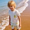Picture of Meia Pata Boys Pears T-shirt & Swim Shorts Set X 2 - White Lemon Green